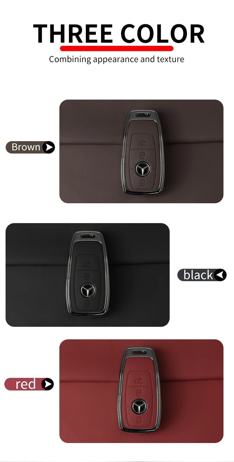 Leather Car Key Case
