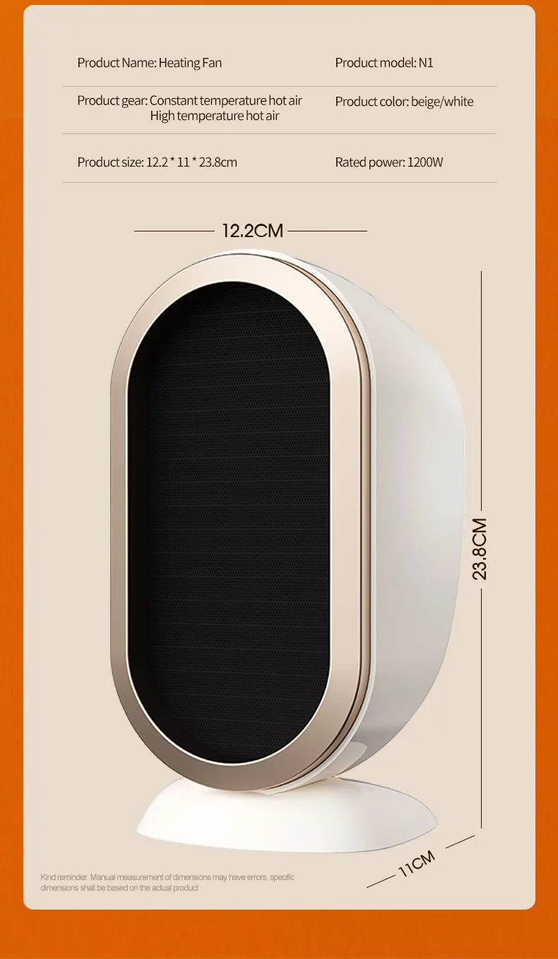 PTC Electric Desktop Heater