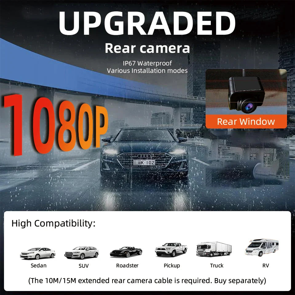 4K 3 Channel Dashcam