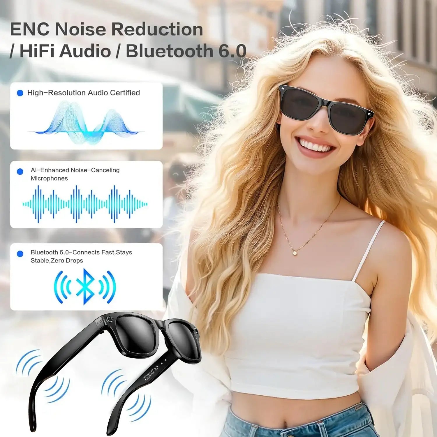 AI Smart Glasses with Camera
