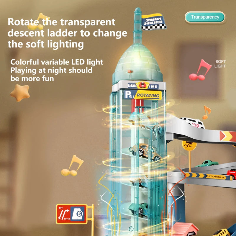 Lion Theme Car Track Toy