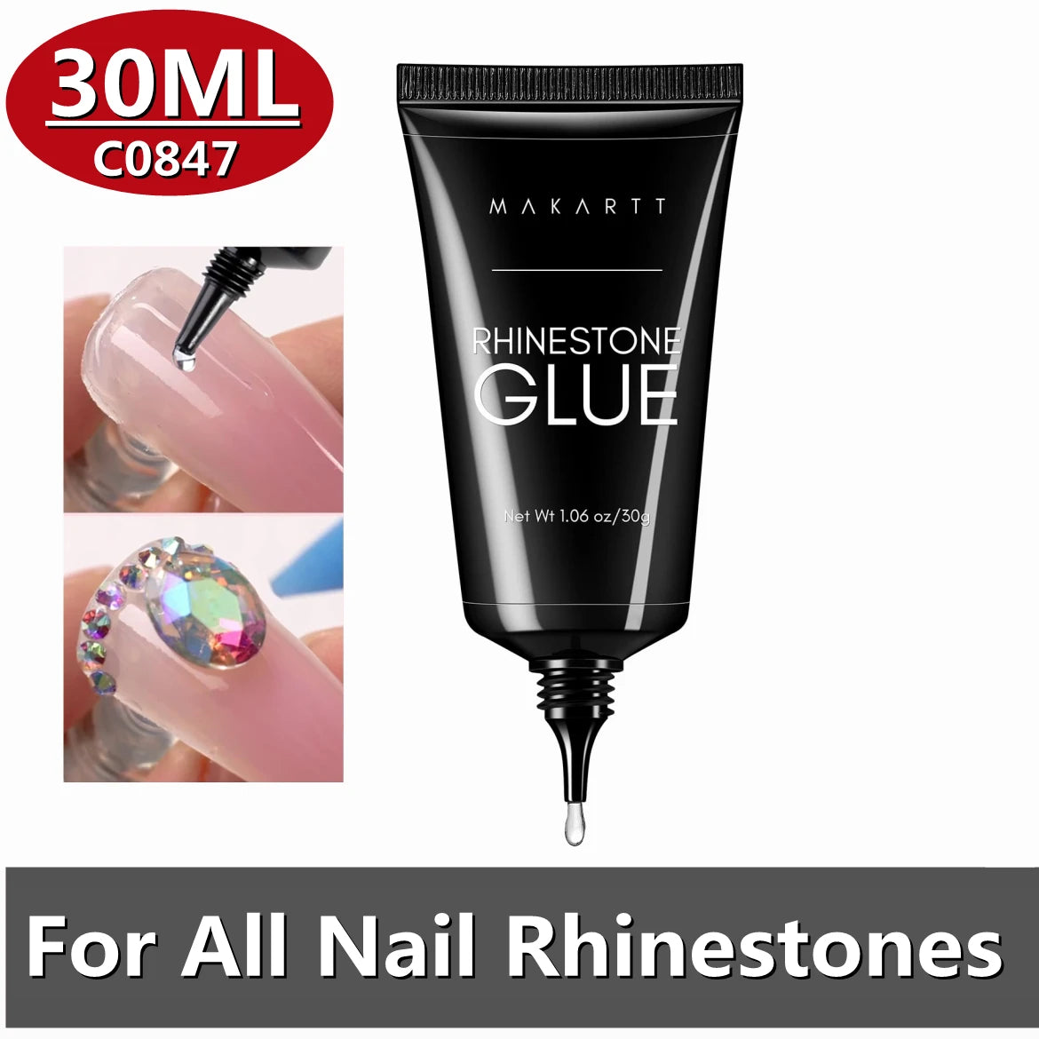 Makartt Super Strong Nail Glue for Rhinestones