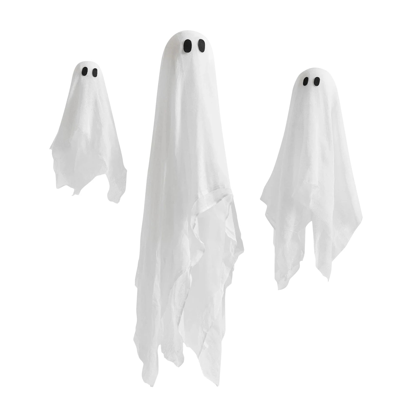 Halloween Glowing Hanging Ghost Ornaments 3pcs Pack