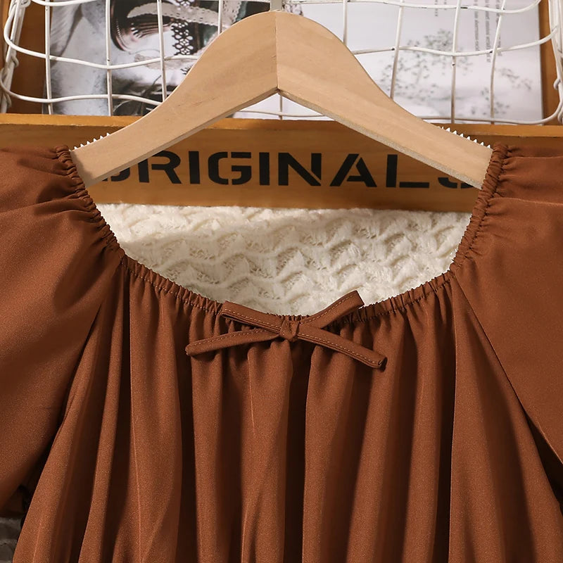 Girls Summer Dress Retro Princess