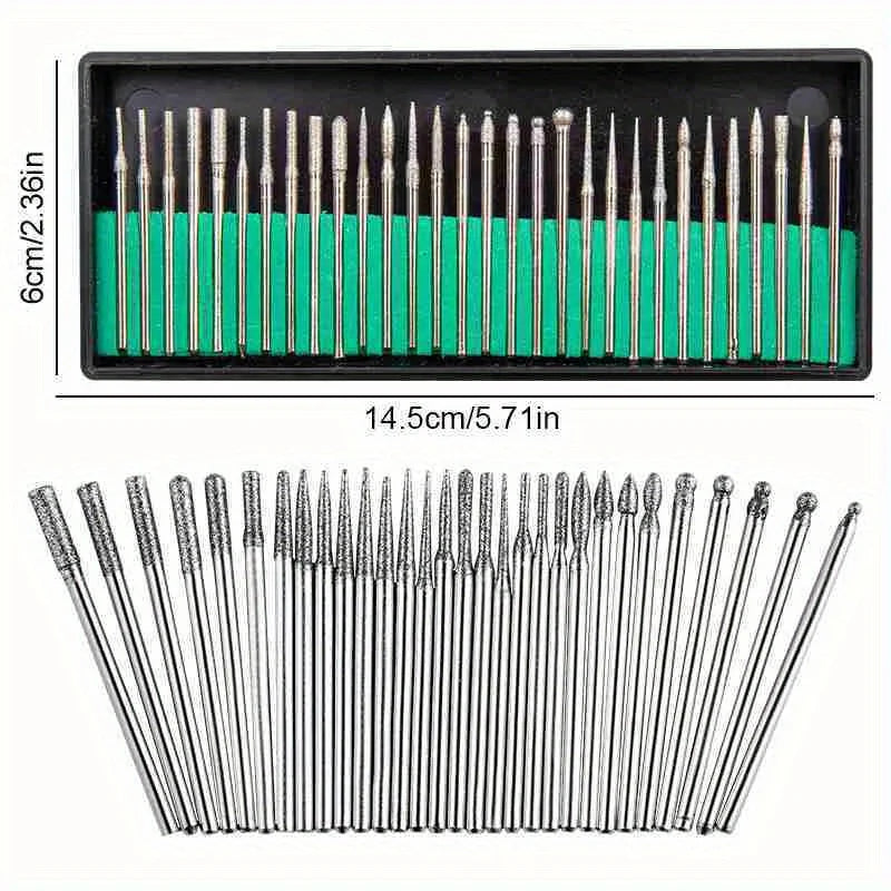 Diamond Nail Drill Bits by TaoTips – 30-Piece Set
