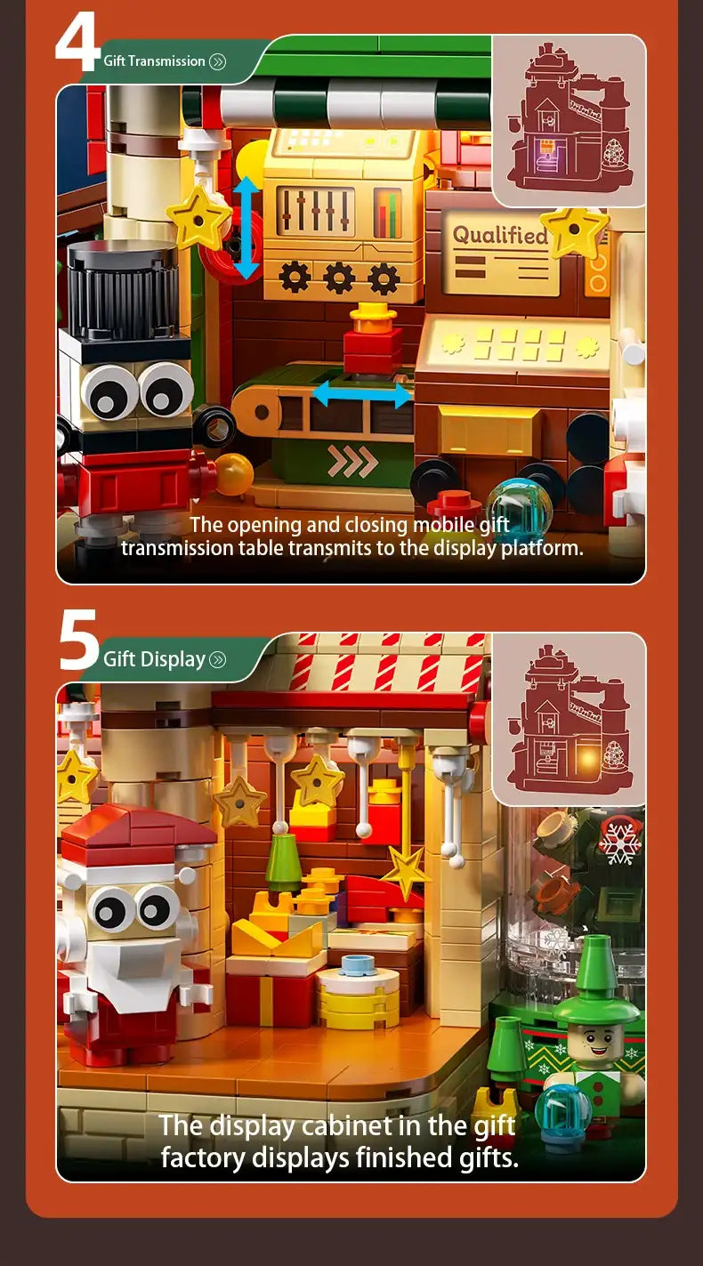 Christmas Building Block Factory Set Designed
