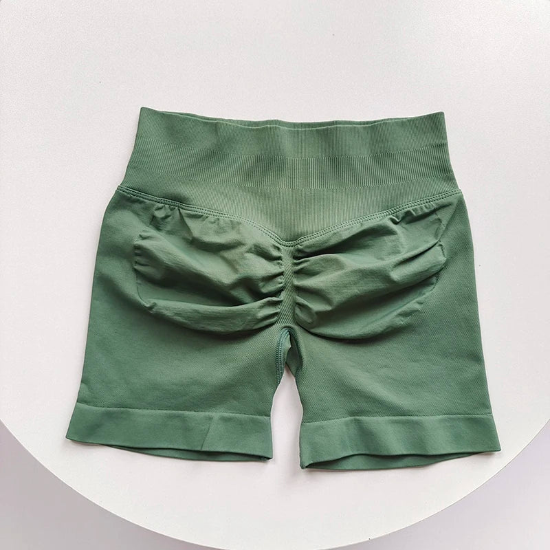 Seamless Ribbed Yoga Shorts
