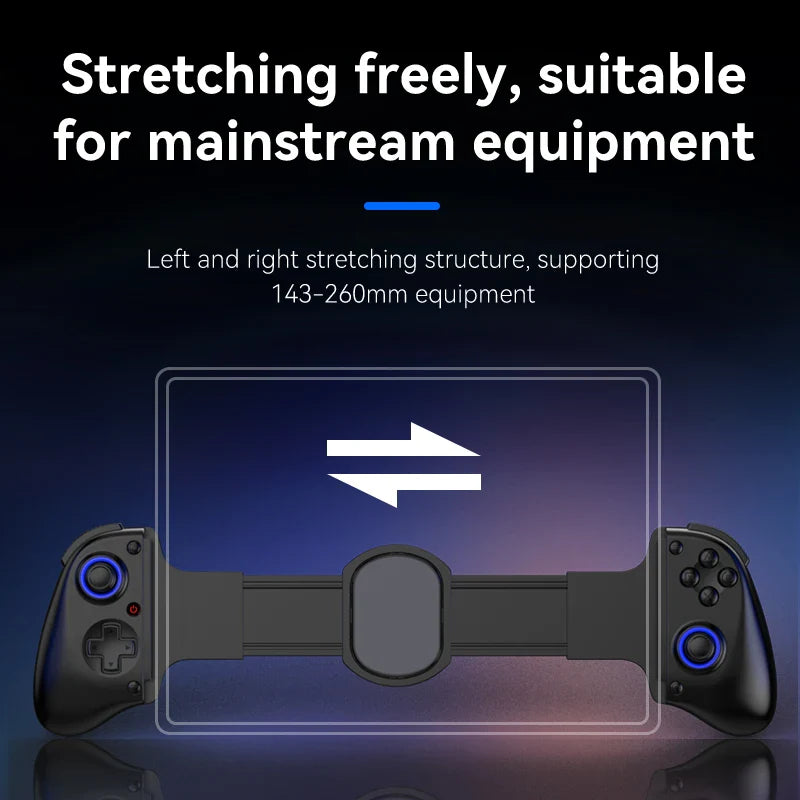 Stretchable Mobile Game Controller Hall Trigger Type-C