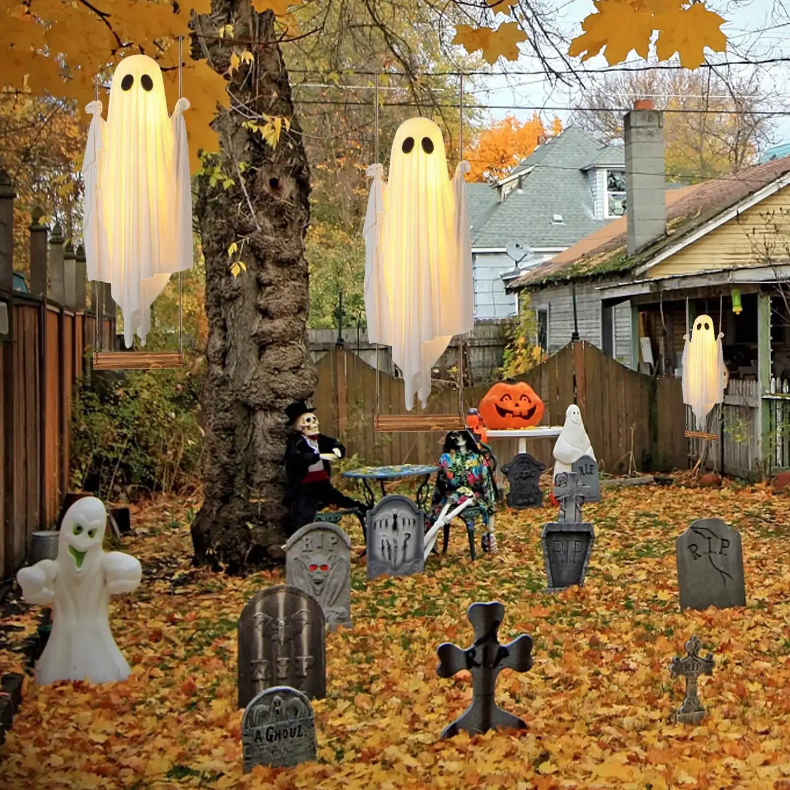 LED Halloween Ghost Decor