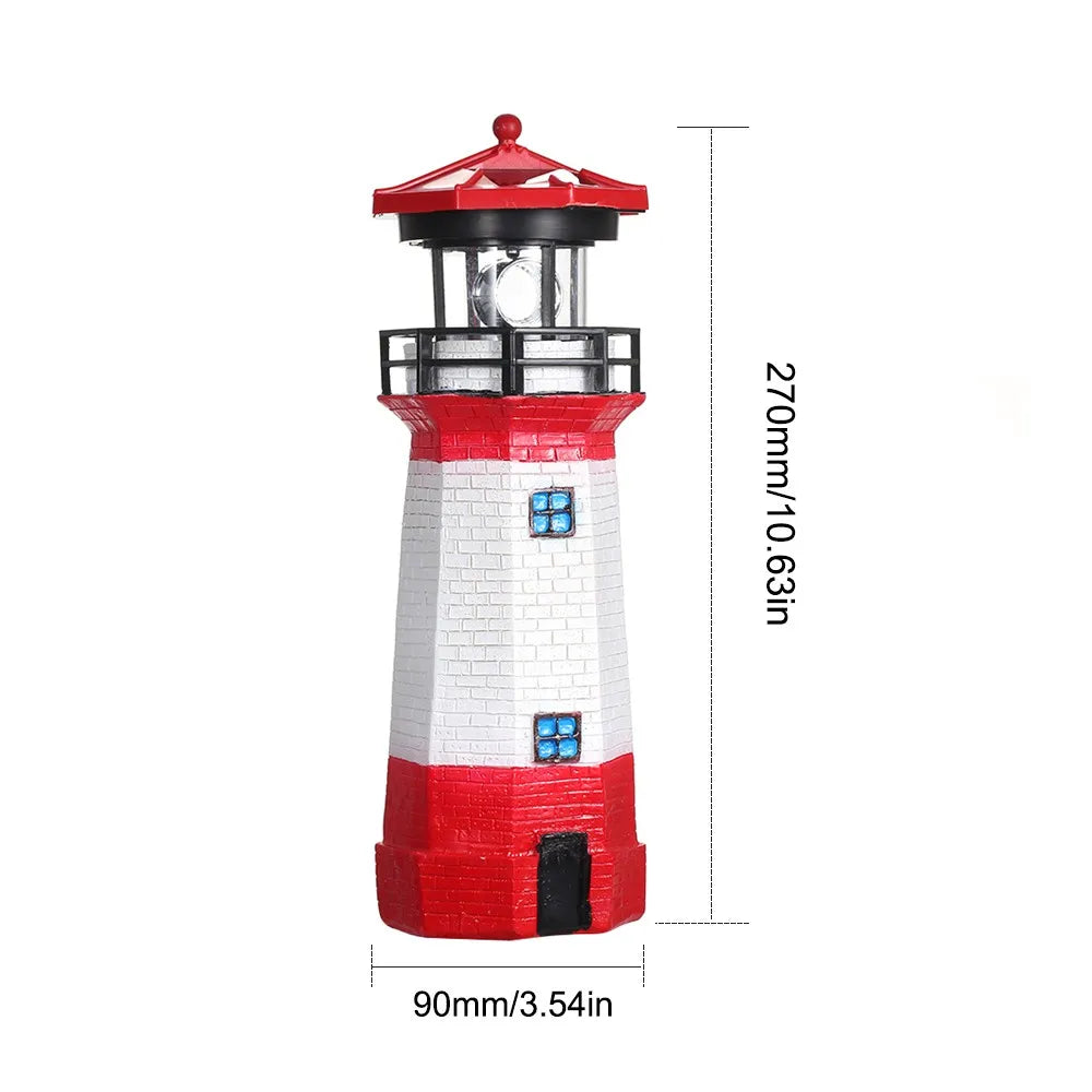Solar Lighthouse Garden Light