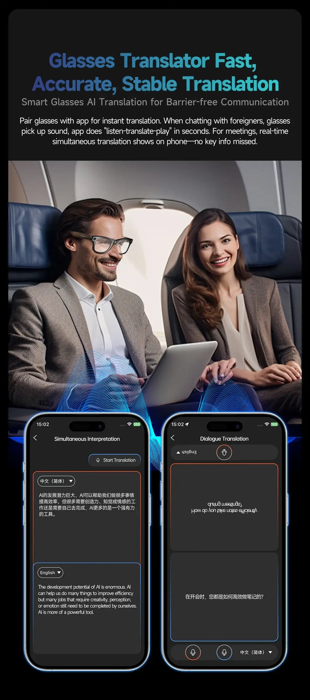 AI Smart Glasses with Camera
