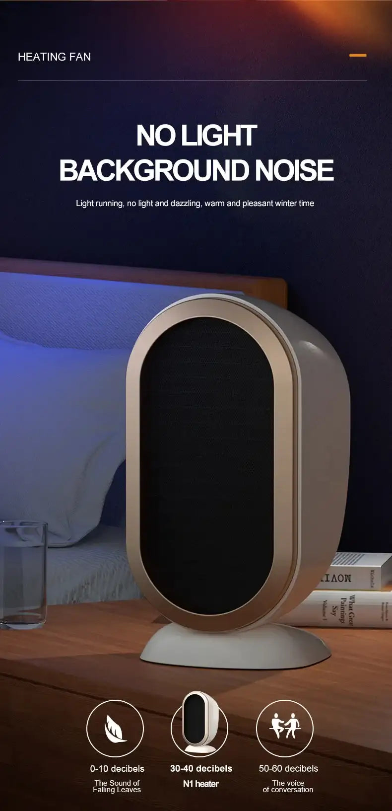 PTC Electric Desktop Heater