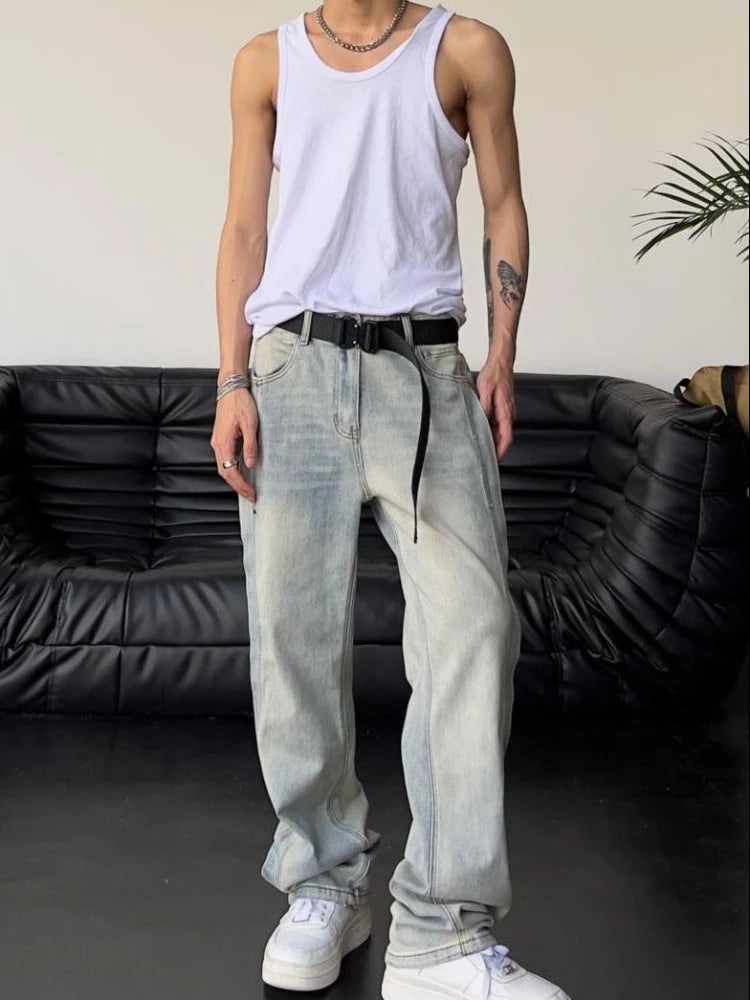 Men’s Baggy Patchwork Jeans