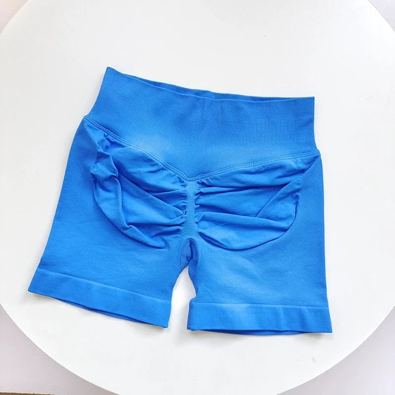 Seamless Ribbed Yoga Shorts