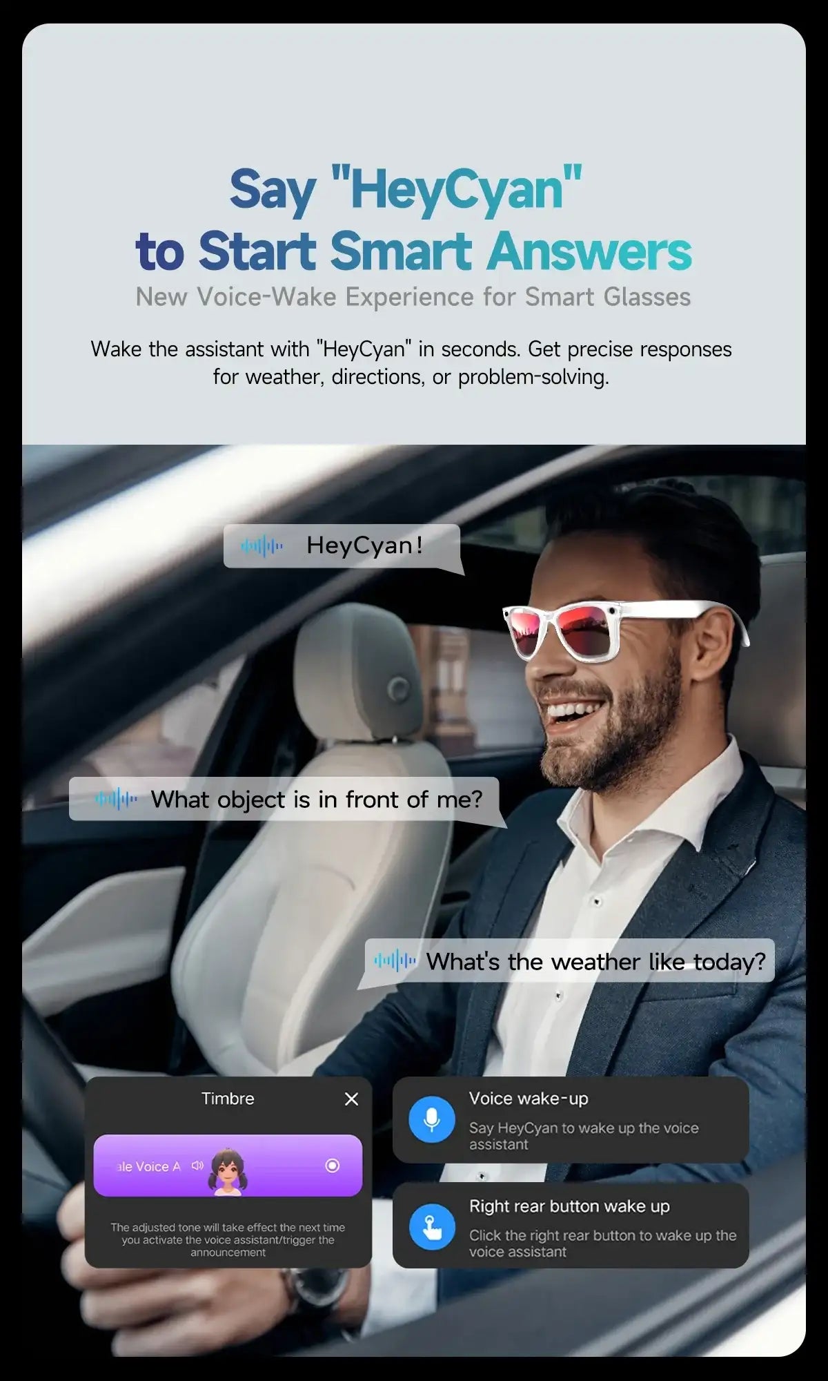 AI Smart Glasses with Camera