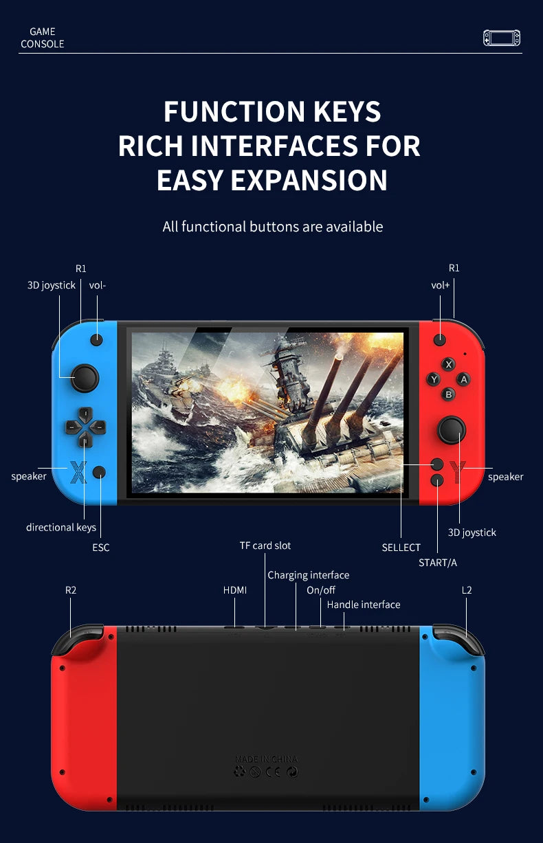 G90 Retro Handheld Game Console