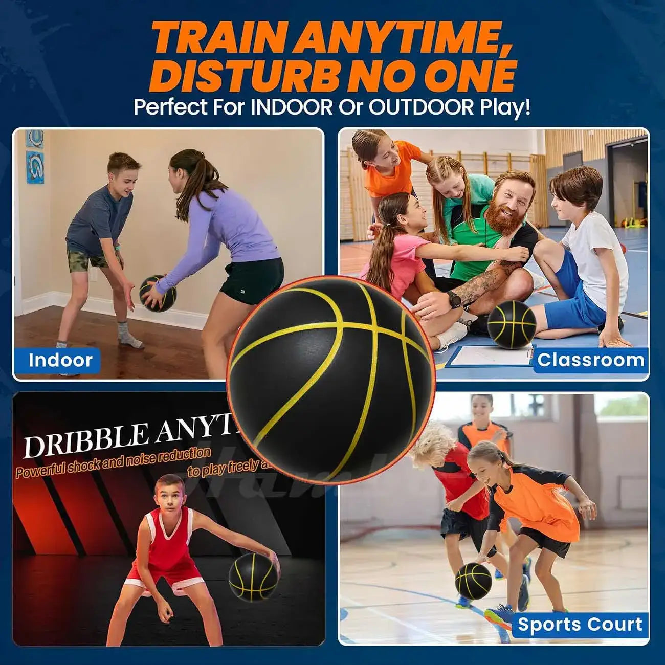 Silent Basketball Indoor Size 7