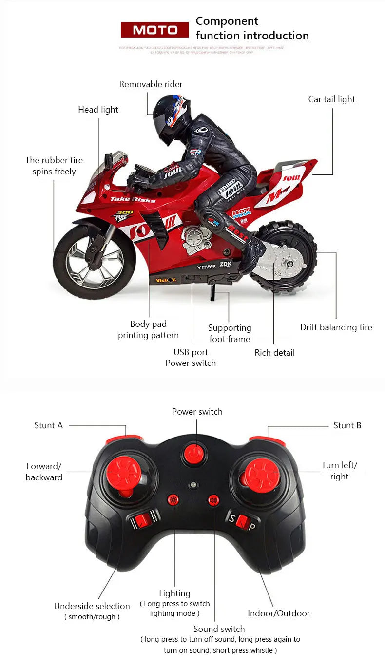 RC Motorcycle Toy