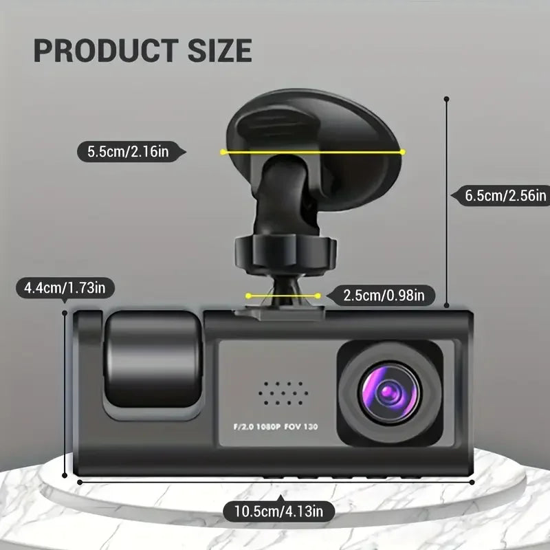 3-Channel Dashcam