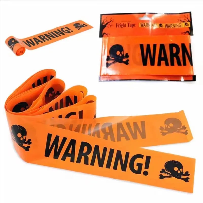 Halloween Warning Tape Signs