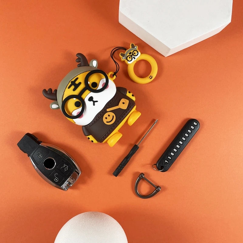 Cartoon Car Key Cover