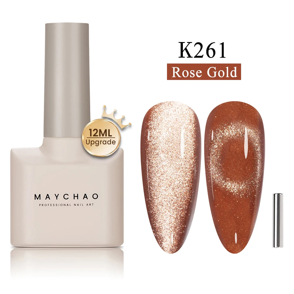 Cat Eye Magnetic Gel Polish by MAYCHAO – Holographic 12ml