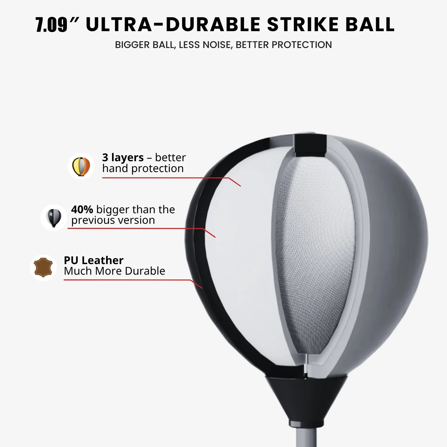 Adjustable Reflex Punching Bag