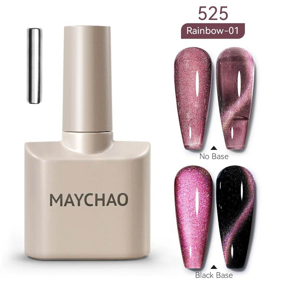 Cat Eye Magnetic Gel Polish by MAYCHAO – Holographic 12ml