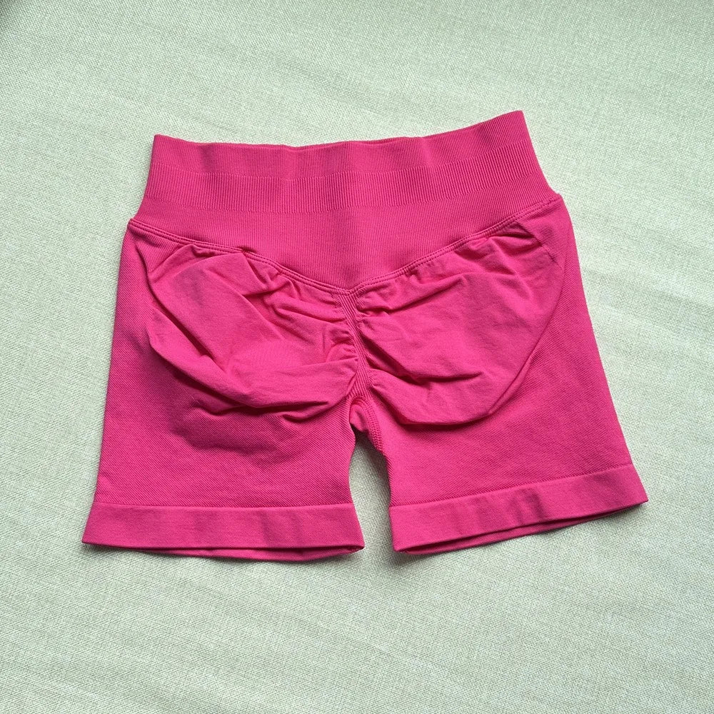 Seamless Ribbed Yoga Shorts