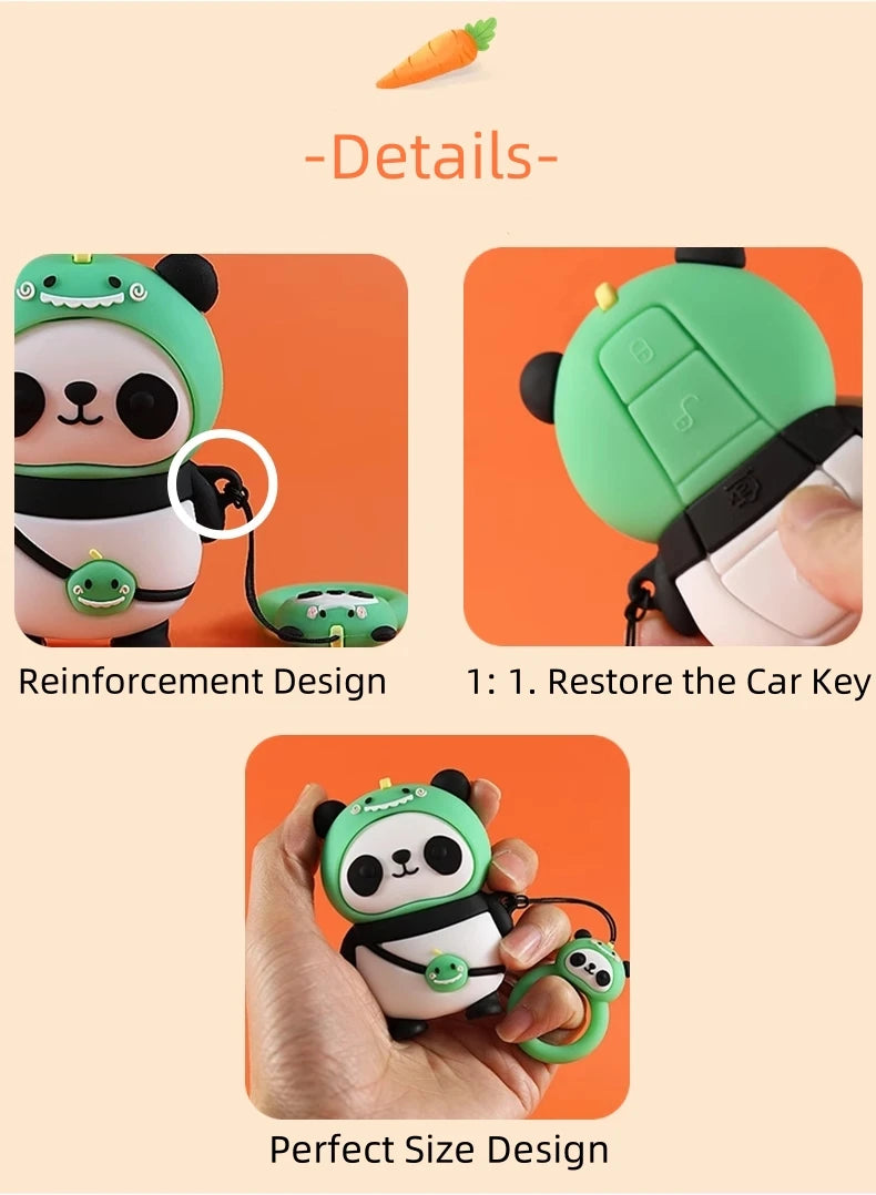 Cute Silicone Car Key Cover