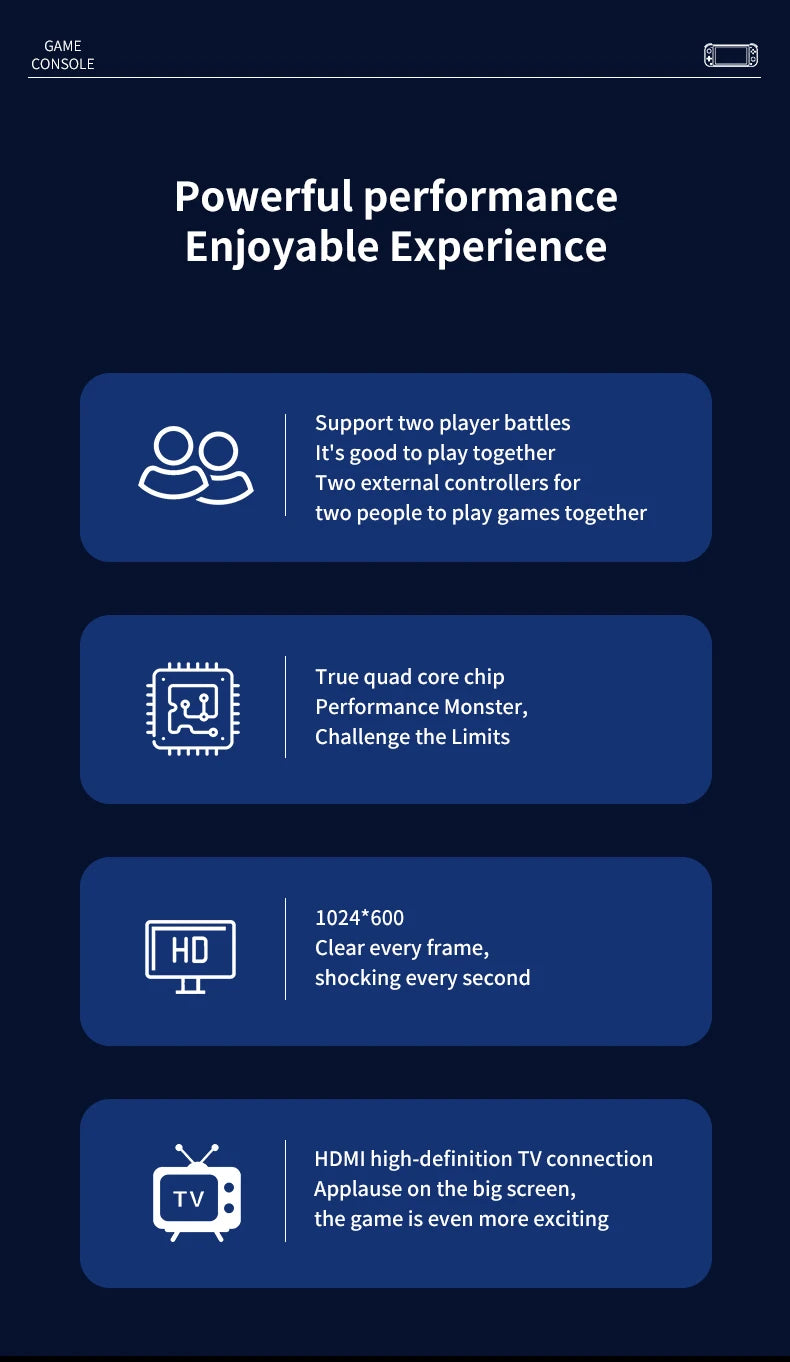 G90 Retro Handheld Game Console