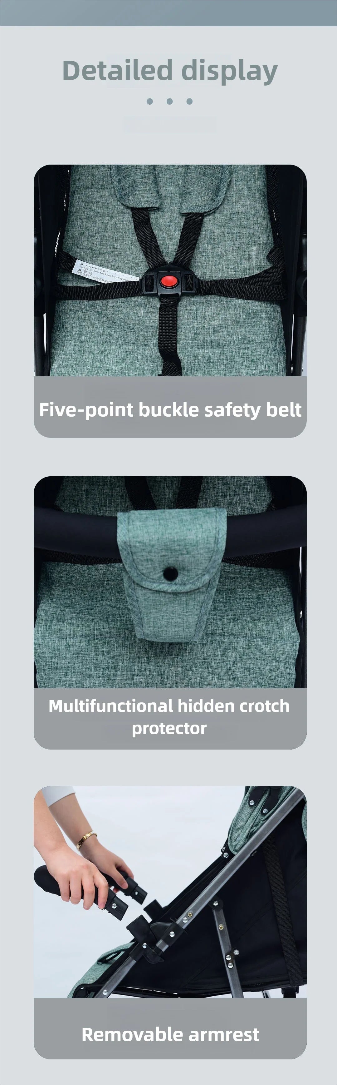 Baby Stroller – Lightweight Foldable Two-Way -2025 