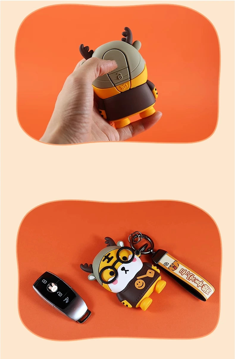 Cartoon Car Key Cover