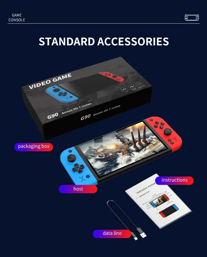 G90 Retro Handheld Game Console