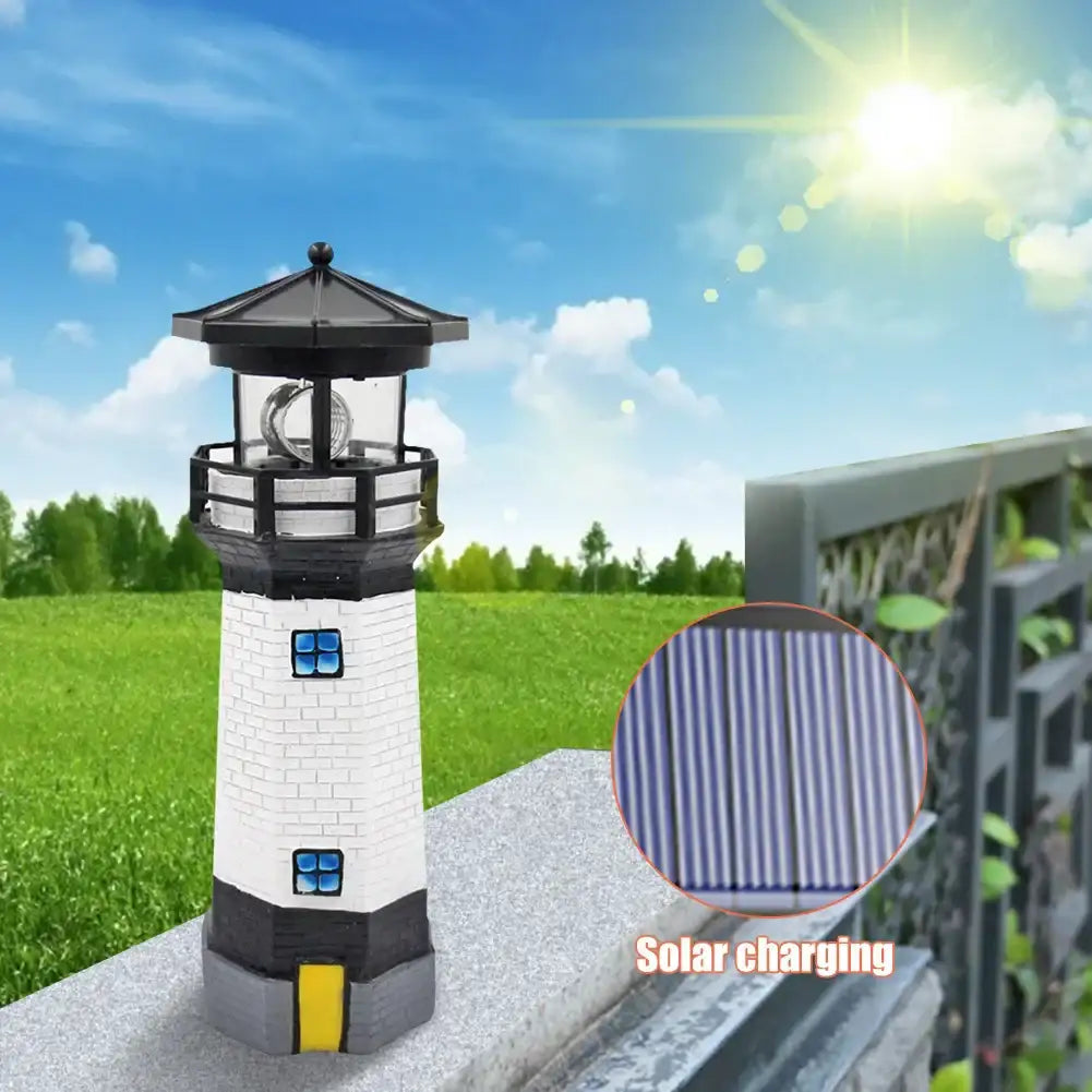 Solar Lighthouse Garden Light