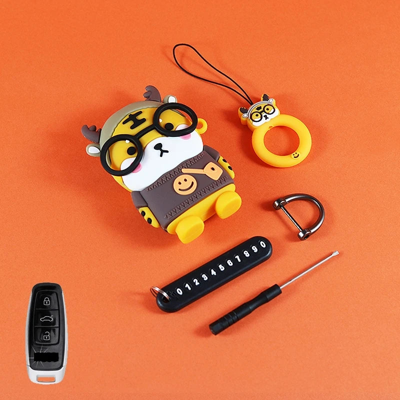 Cute Silicone Car Key Cover