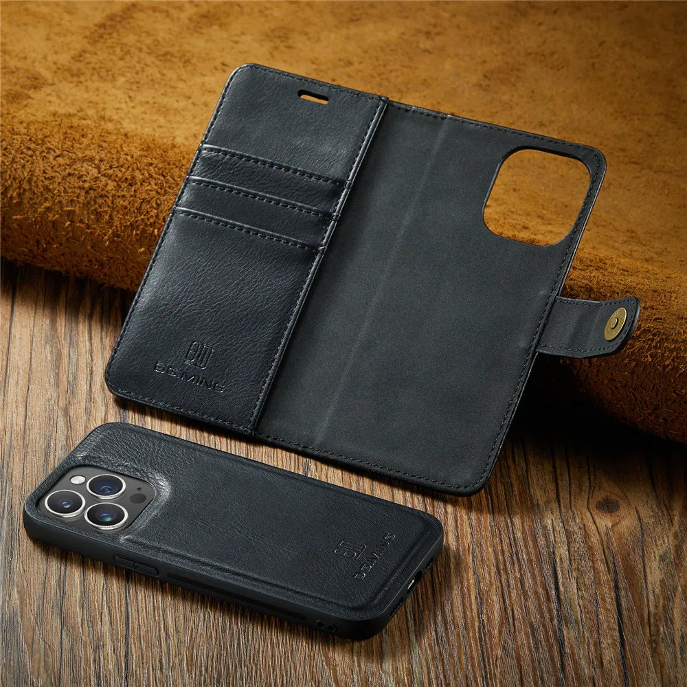 Detachable Magnetic Leather Phone Case