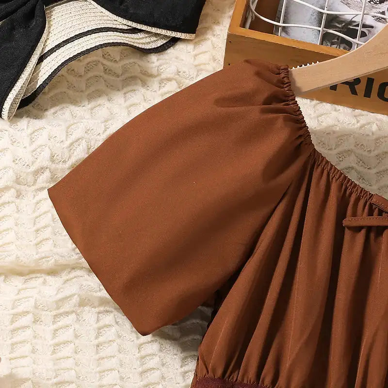 Girls Summer Dress Retro Princess