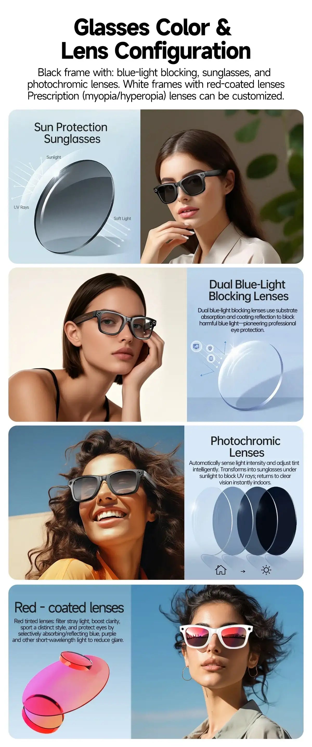 AI Smart Glasses with Camera