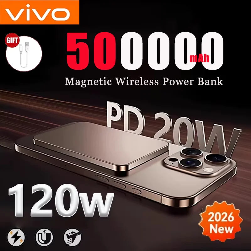 500000mAh Magnetic Wireless Power Bank