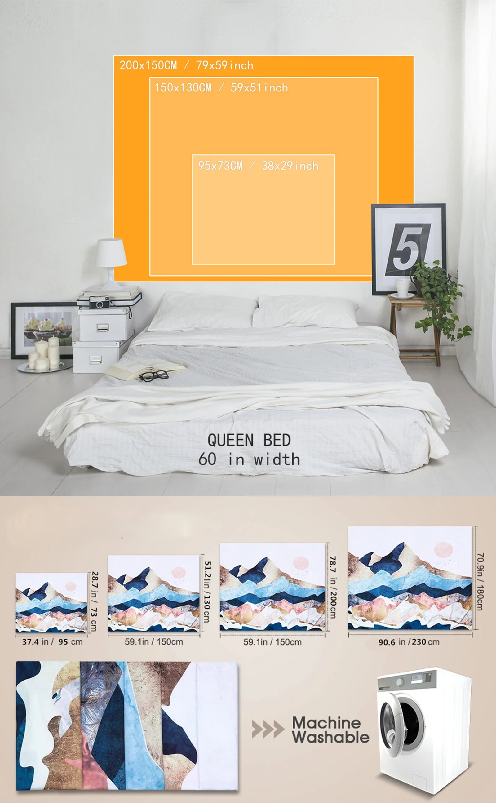 UV Reactive Alien Black Light Tapestry