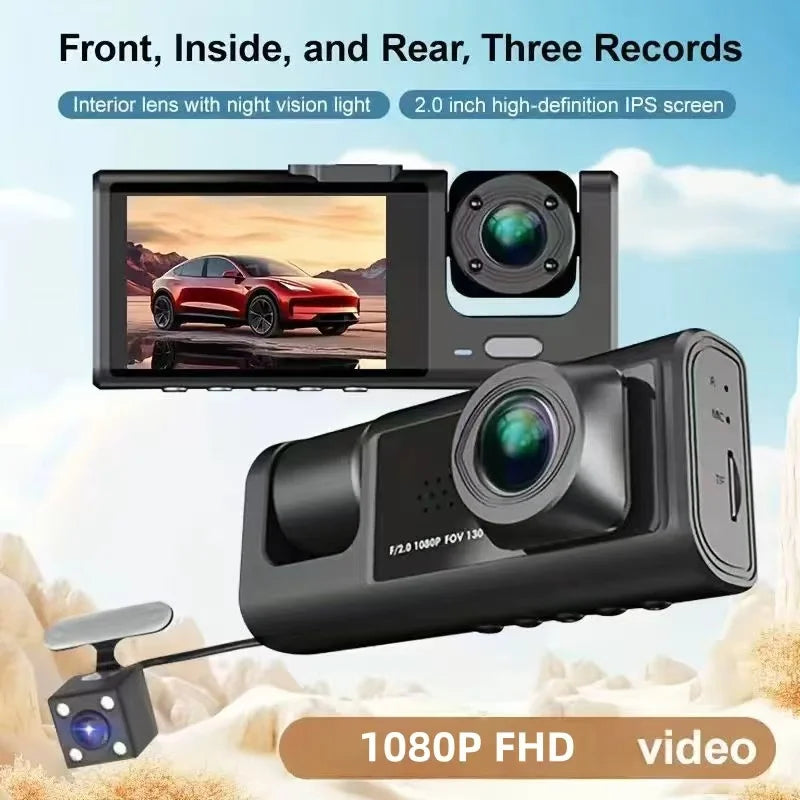 3-Channel Dashcam