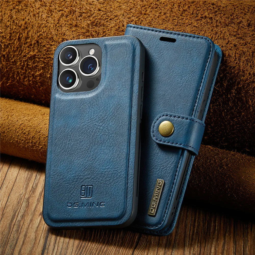 Detachable Magnetic Leather Phone Case