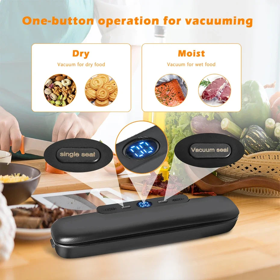 Vacuum Sealer Packaging Machine with 10 Vacuum Bags