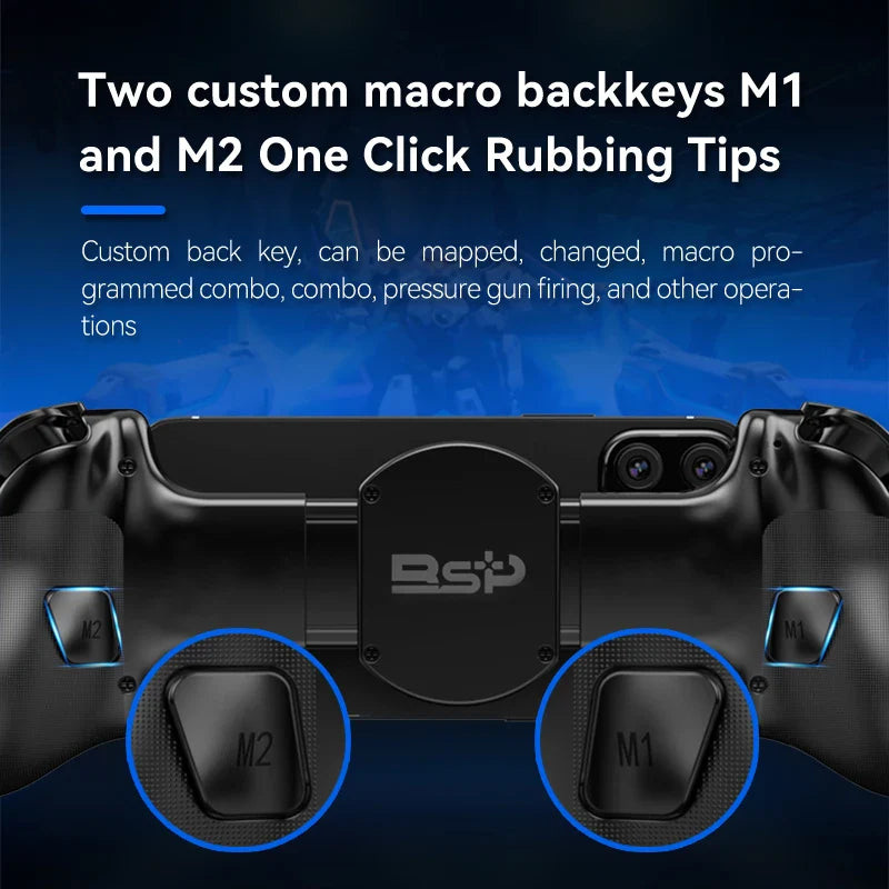 Stretchable Mobile Game Controller Hall Trigger Type-C