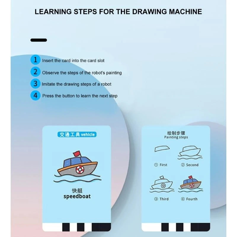 Interactive Educational Drawing Robot Toy