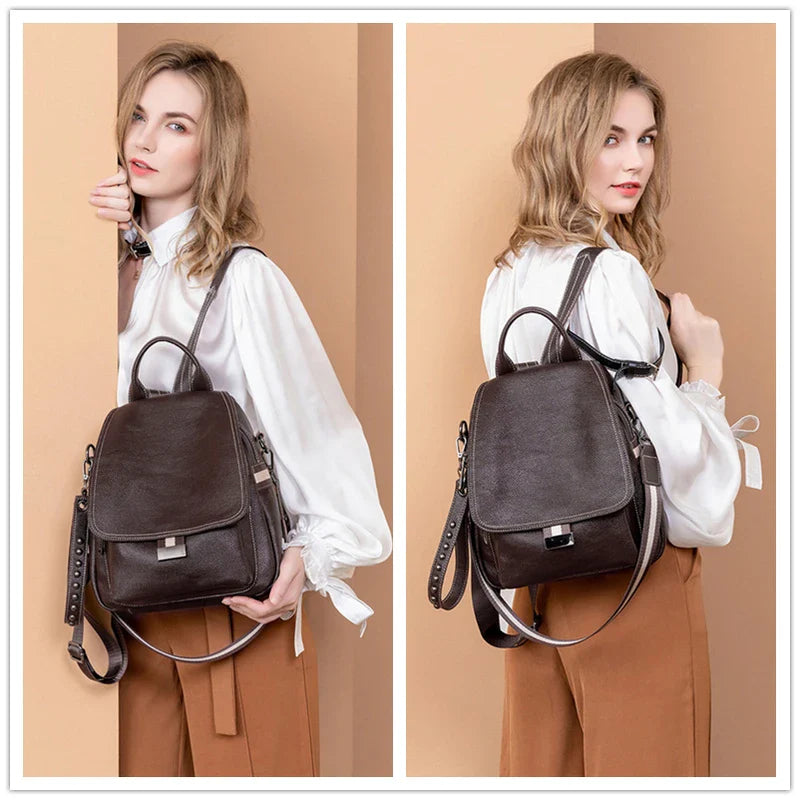 Genuine Leather Backpack