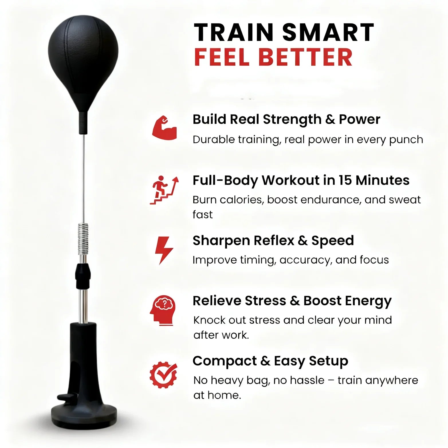 Adjustable Reflex Punching Bag