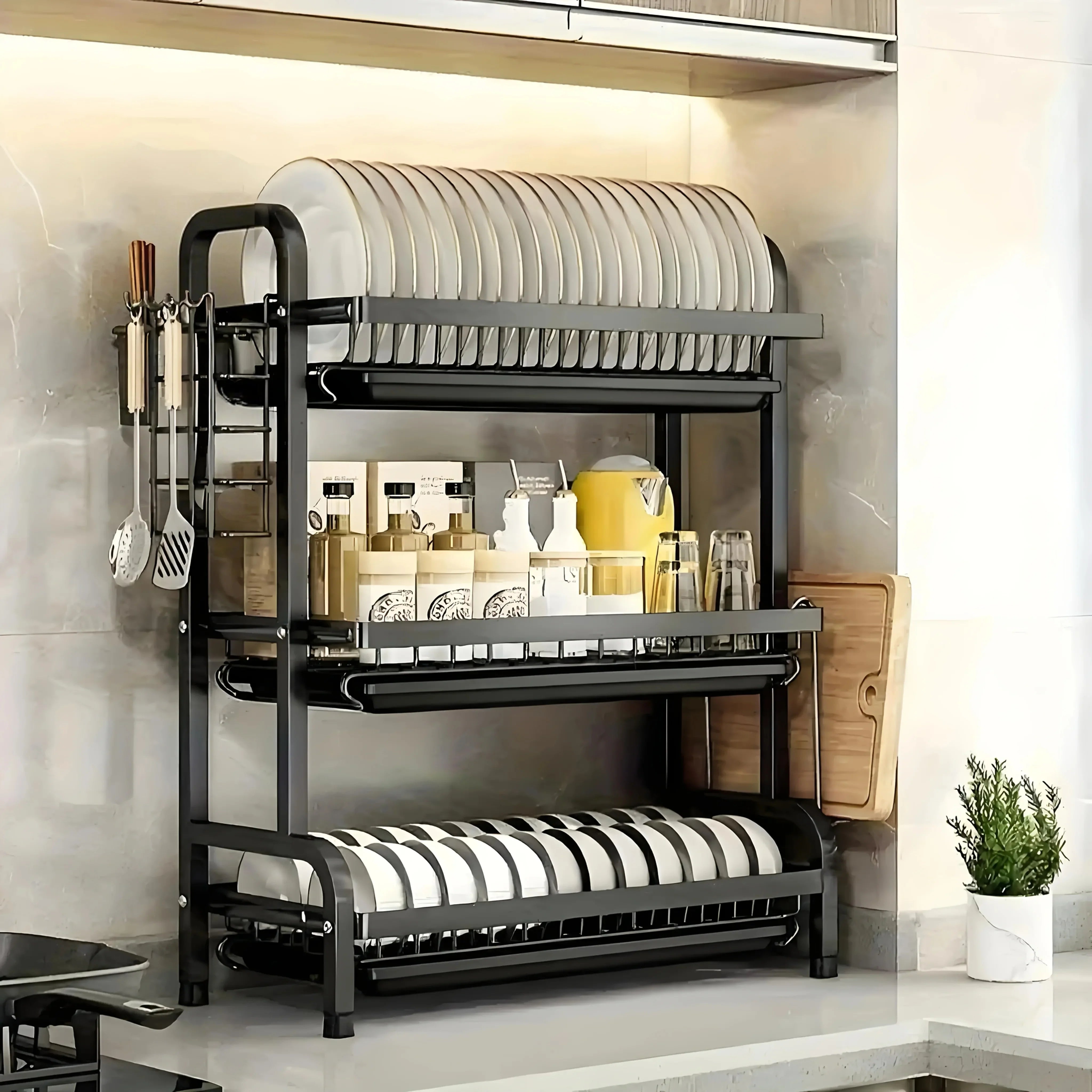 2 Tier Dish Drying Rack