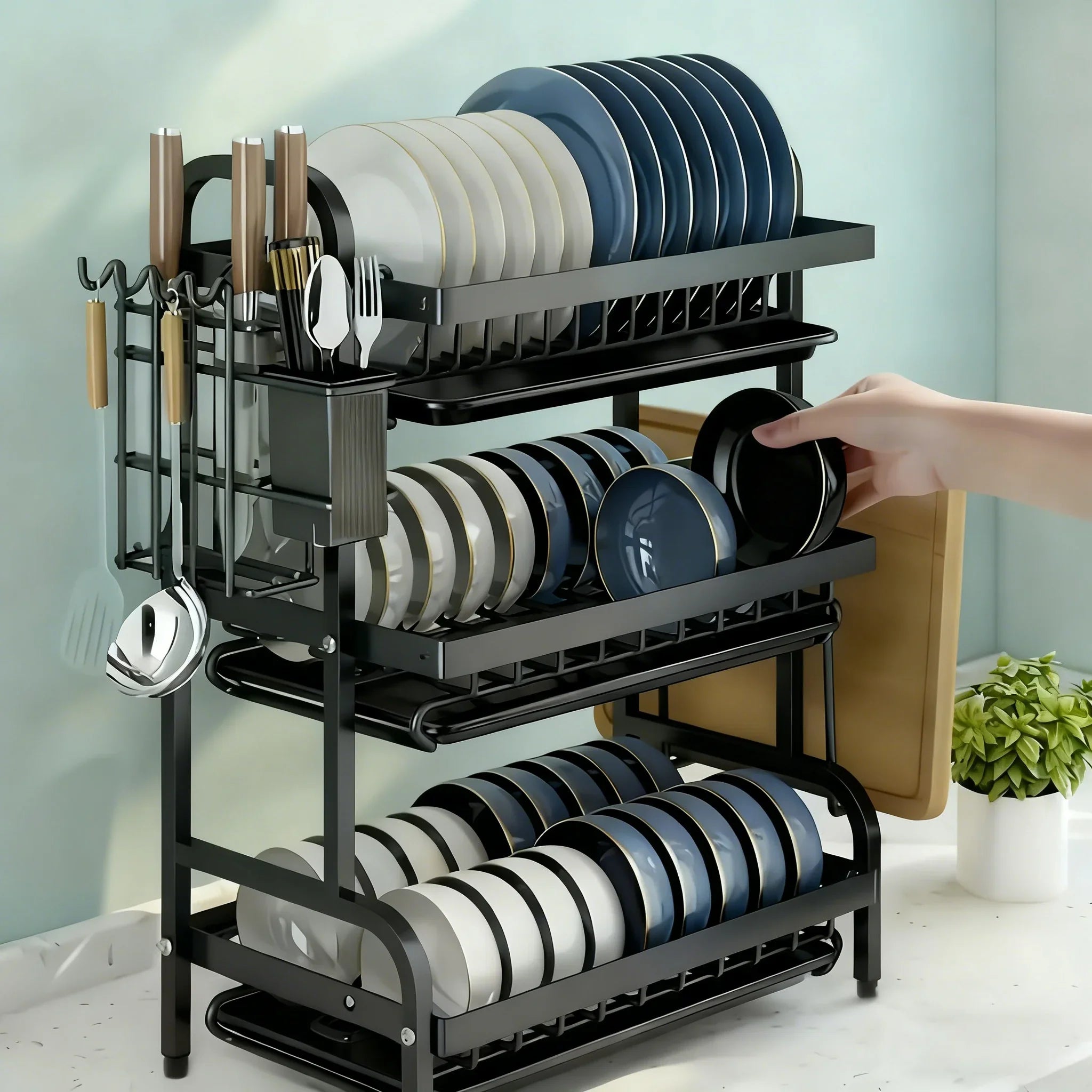 2 Tier Dish Drying Rack